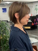 ネイロ バイ ジルブラン 葛西(NeiRo by JIL BLAN)&nbsp;ハイライト白髪ぼかしダブルカラーインナーカラーショートボブ