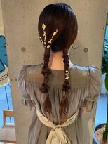 レジュアル(RESSUAL) 大人ガーリー　編み下ろし　ドレスヘアセット　二次会　結婚式