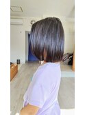 大人に憧れワンレンボブ