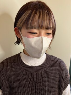 ニュイ 高槻 阪急茨木店(nui) 黒髪ボブルフネビージュ小顔ワンレンスペインカール