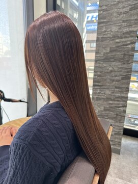 テラスヘア 三条(TERRACEhair) ブリーチなし透明感オレンジブラウン