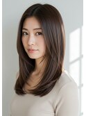 30代40代50代ナチュラルロングレイヤー髪質改善酸性ストレート