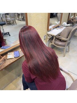 リーツチウラ(Яe 土浦) スライシングハイライトでBalayage風！