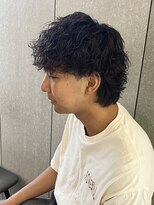 ニアウ 太田店(Niau)&nbsp;メンズナチュラルマッシュウルフシャドウパーマ質感波ツイパーマ