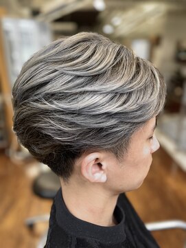 シエル 栄店(CIEL) メンズシルバーバレイヤージュ