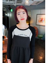 アザー(o. the .r)&nbsp;赤紫にぱっつんボブ