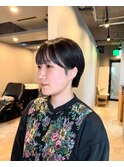 丸みショートボブ