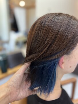 ララ(Lala) インナーカラー×ブルー