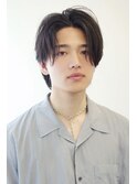 センターパート/大人ニュアンスパーマ/20代/池袋メンズカット