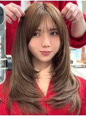 #114/ホワイトグレージュ/デジタルパーマ/フェザーパーマ/原宿