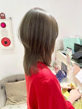 バブ バイネオリーブ(Bab by neolive) ミディアム/デザインカラー/フェイスフレーミング/暗めカラー