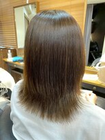 ヘアリゾート粋 トゥジュ 池袋東口店(tujuh)&nbsp;外ハネミディ/オリーブカラー/オリーブベージュ