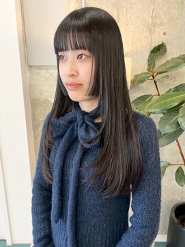 ノード(NODE) 栄黒髪垢抜けレイヤーロングスタイル