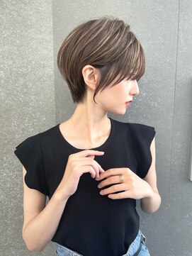ロンドブルーム 天神大名店(Lond Bloom) イメチェンショート外ハネボブ美髪似合わせカットダークアッシュ