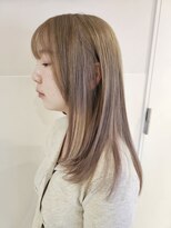 アッシュ 二俣川南口店(Ash)&nbsp;◆ヘーゼルベージュ/ロングストレート/髪質改善カラー