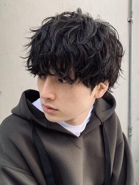 フィフスパーク(fifth PARK) 渋谷波巻きスパイラルパーマシャドウパーマメンズマッシュウルフ