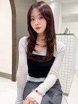 サンドイエナ 横浜店(sand yena)&nbsp;くびレイヤーボブルフネビージュ小顔ワンレンこなれミディ