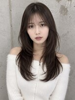 シー バイ ロンド 新宿(Sea by Lond)&nbsp;ワンホンレイヤ ー×ダークブルー[デジタルパーマ/ボブ/韓国]