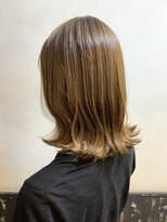 オースト ヘアー ステラ 新宿店(Aust hair Stella)&nbsp;ナチュラルハイライト×とろみヌーディグレージュ　k