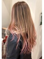 ネックス 表参道本店(nex)&nbsp;nex表参道 バレイヤージュ　ピンクブロンド　ハイライト