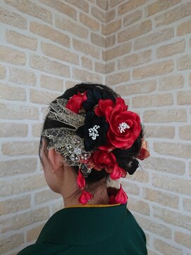 ピカソ 三川店 和装シニヨン