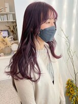 ロマーリ(LOMARLIE)&nbsp;ハーフブリーチラベンダーパープル_顔まわりデザインカット