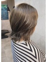 ドゥマン(Demain) 艶髪イメチェン小顔前髪外ハネボブ大人可愛いマットブラウン"