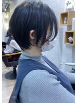 白髪ぼかしハイライト/絶壁解消/ひし形大人ショートボブ/聖