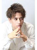 ツイストスパイラル アップバング 無造作