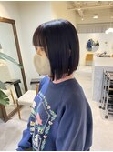ボブ/グレー/ブリーチなし