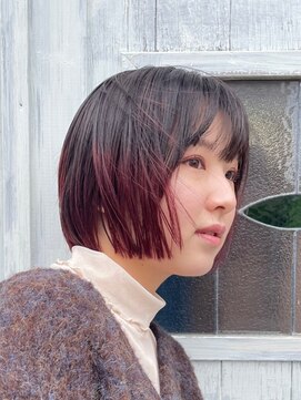 ファルファラ(farfara) 【farfara】裾カラー/レッドカラー（問屋町テラス）