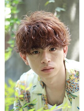 オーシャントーキョー サニー 原宿(OCEAN TOKYO Sunny) ラウンドマッシュナチュラルマッシュメンズパーマグレージュ