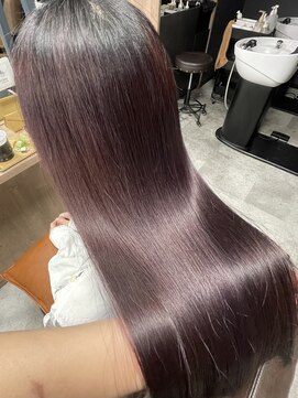 リンクエン(Link enn) 【ピンクラベンダー】髪質改善/艶カラー/幹細胞トリートメント