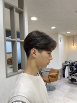 ソーエン バイ ヘッドライト 九大学研都市店(soen by HEADLIGHT)&nbsp;前下りセンターパート、ニュアンスパーマ