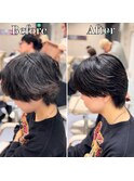 横浜”曲がる縮毛矯正ニュアンスメンズ縮毛矯正