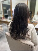 ツヤ感引き立つナチュラルウェーブ　デジタルパーマ