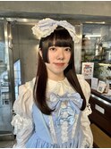 黒髪もかわいいロリータ姫カット＊