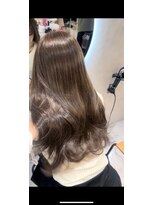 エヌ 大阪梅田店(enu)&nbsp;【大阪梅田】オリーブベージュ×韓国風くびれ巻き