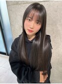 イメチェンヘアスタイル美髪のススメワイドバングブルーブラック