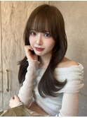 ＊韓国風小顔ヘア×ココアブラウン【新宿/韓国ヘア】