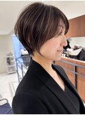 ショートカットワンカラーダブルカラートリートメント