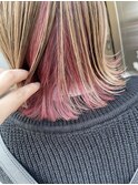 【BOTANIUM by Rr SALON】インナーカラー×ベイビーピンク☆