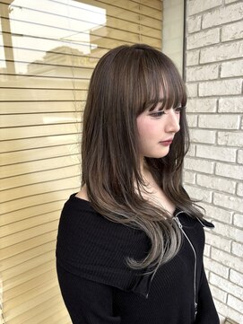 オーガニックエコ 川越(organic+eco) 韓国風レイヤーカット☆くびれグレージュハイトーンカラー