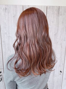 ヘアーリゾートノーブル(Hair Resort Noble) 韓国風波巻き×ピンクベージュ