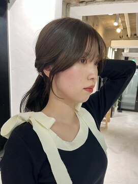 ヨーク(YOKE) フェイスレイヤー前髪顔周りヘーゼルグレージュオリーブグレー