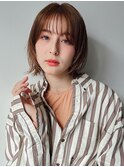 チョコレートベージュ【30代/イルミナカラー/縮毛矯正/髪質改善
