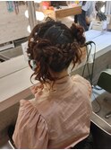 くらげヘア・お団子ツイン
