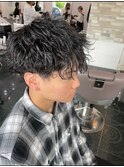 波巻きスパイラルパーマ