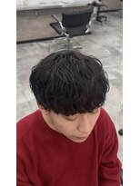 オム ブランシェ(HOMME BLANCHE’) 【Seira】緩めシャドウパーマ×ケアクリームパーマ