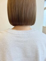 ポート 蕨(PORT)&nbsp;ぱつっとボブ×ミルクティーベージュ【高岩美季】